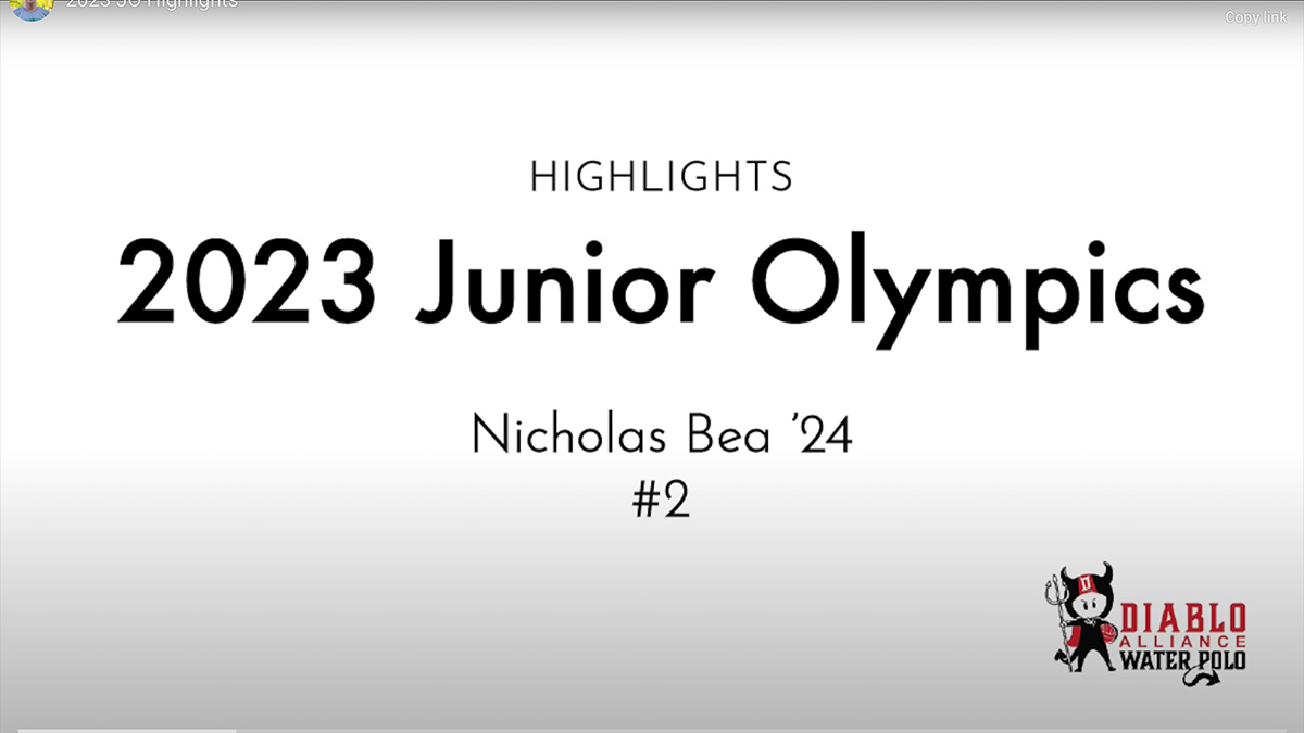 2023 Junior Olympics Highlights - Nicholas Bea '24